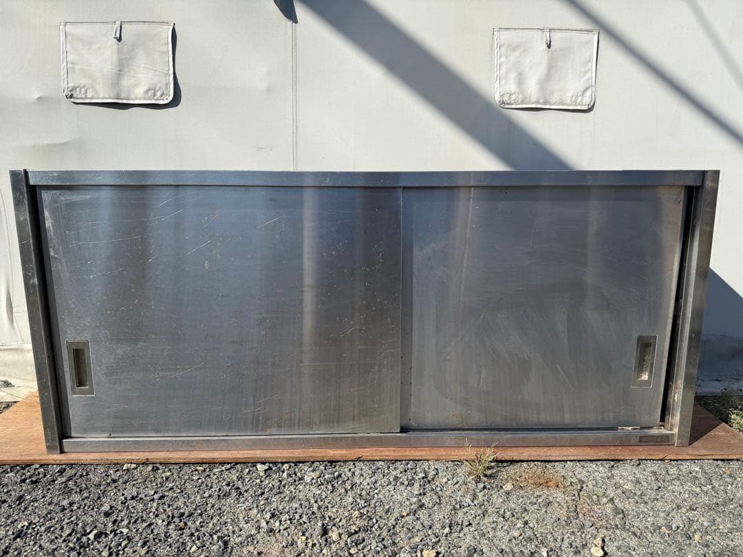 【O-1884】吊戸棚 スチール製 厨房機器 収納棚 業務用