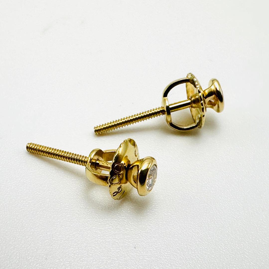 Tiffany バイザヤード　ゴールド　ピアス　Au750 スクリュー式キャッチ