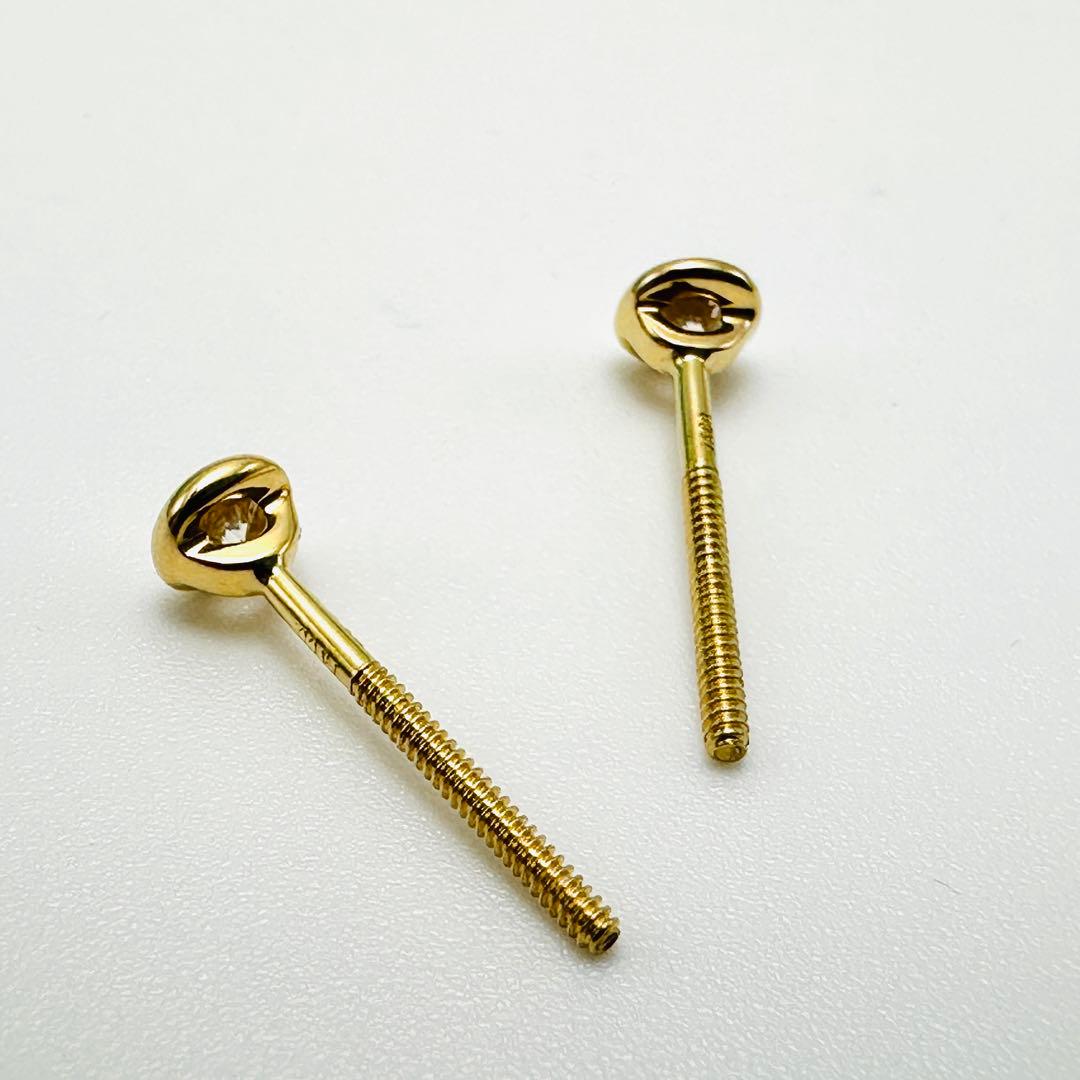 Tiffany バイザヤード　ゴールド　ピアス　Au750 スクリュー式キャッチ