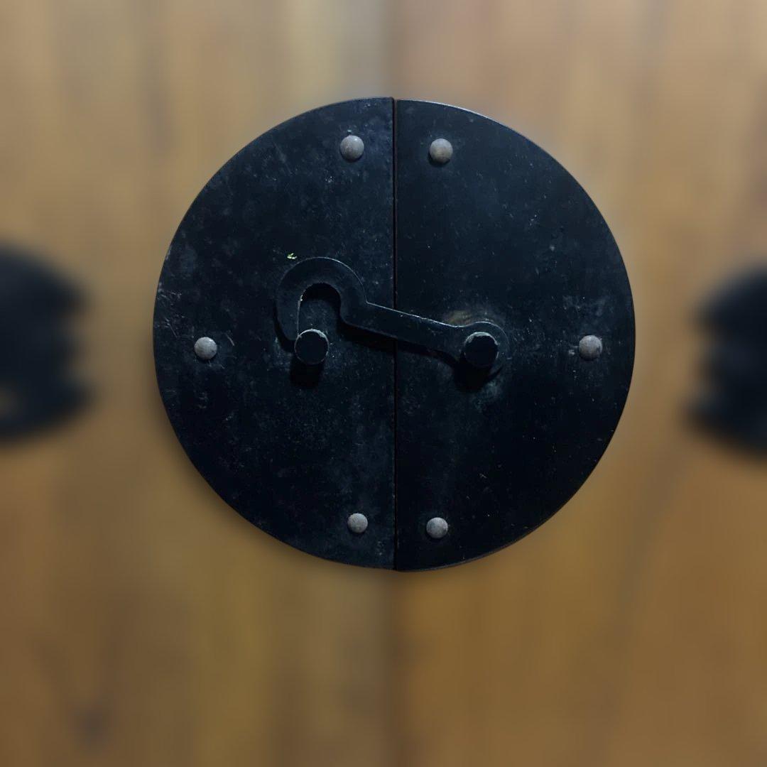 薬箪笥　観音開き　昭和レトロ 骨董　アンティーク家具　薬タンス