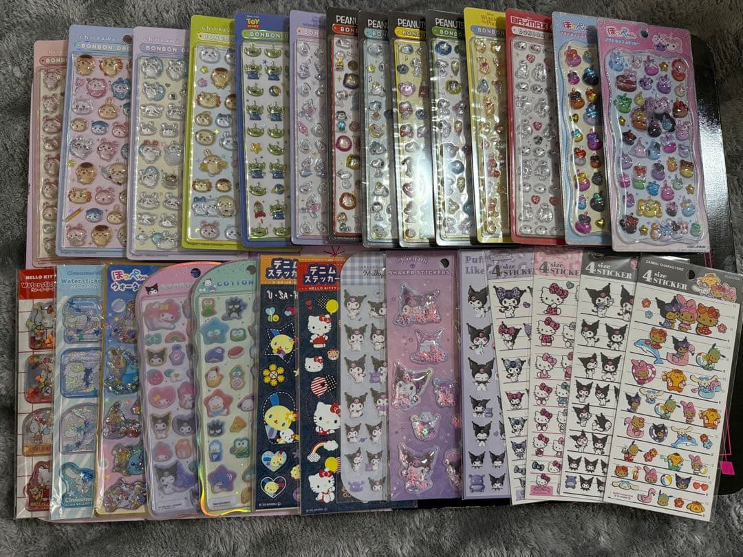 キャラクターシールセット多数ボンボンドロップシール 平面シール ウォーターシール