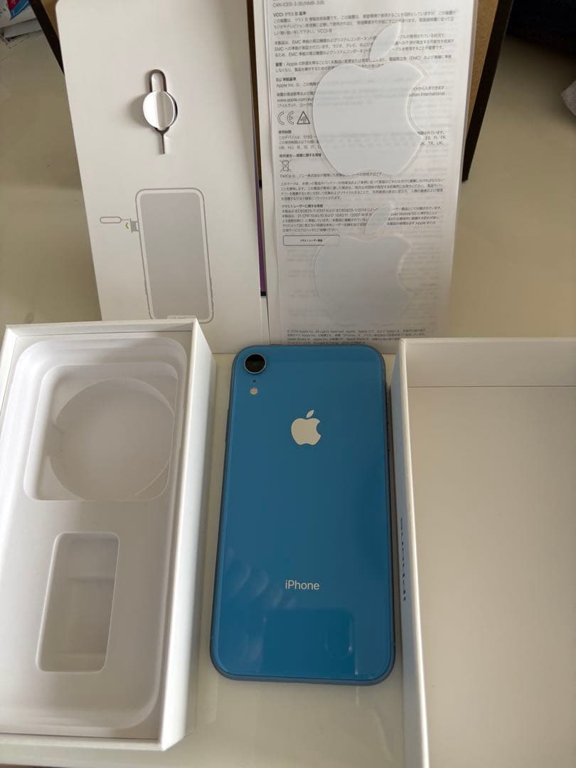 【美品】Apple iPhone XR ブルー 256GB 本体