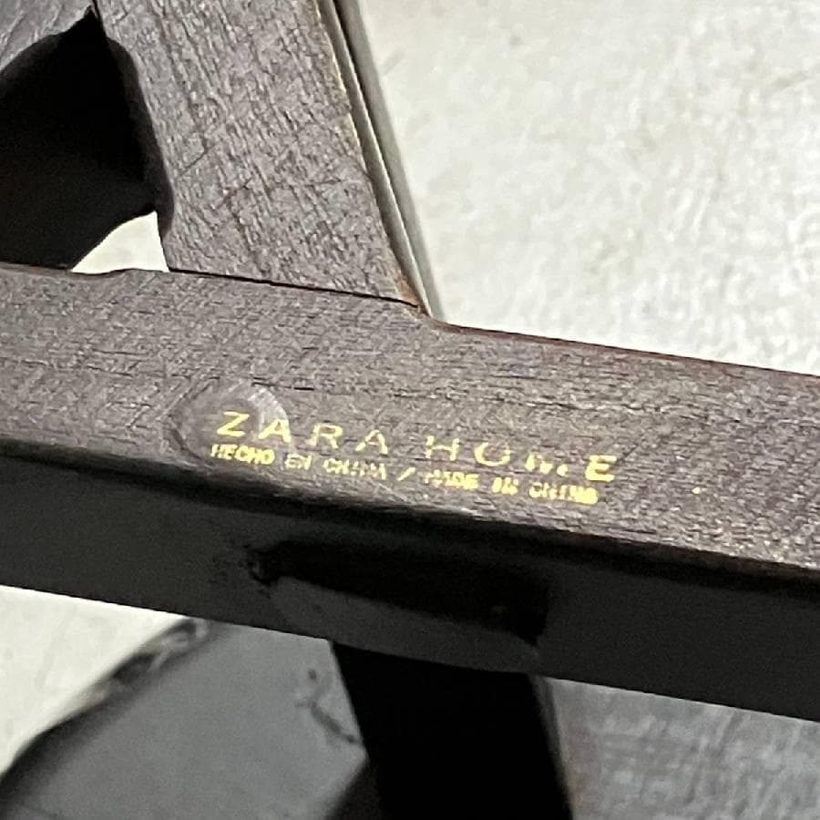 ZARA  ザラホーム 木製ラウンドスツール H50cm 3本脚