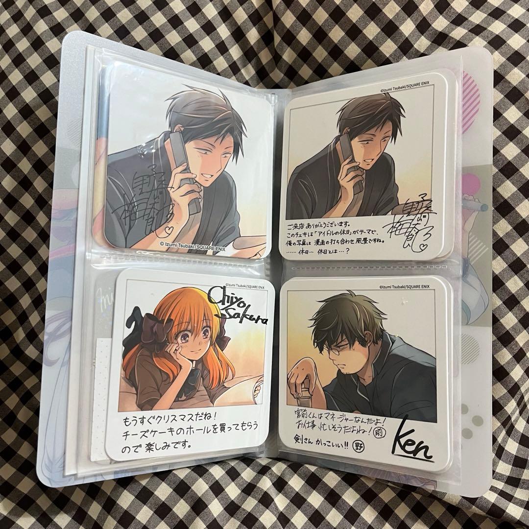 月刊少女野崎くん アイドルカフェ コースター ファイル スタンプカード ほか