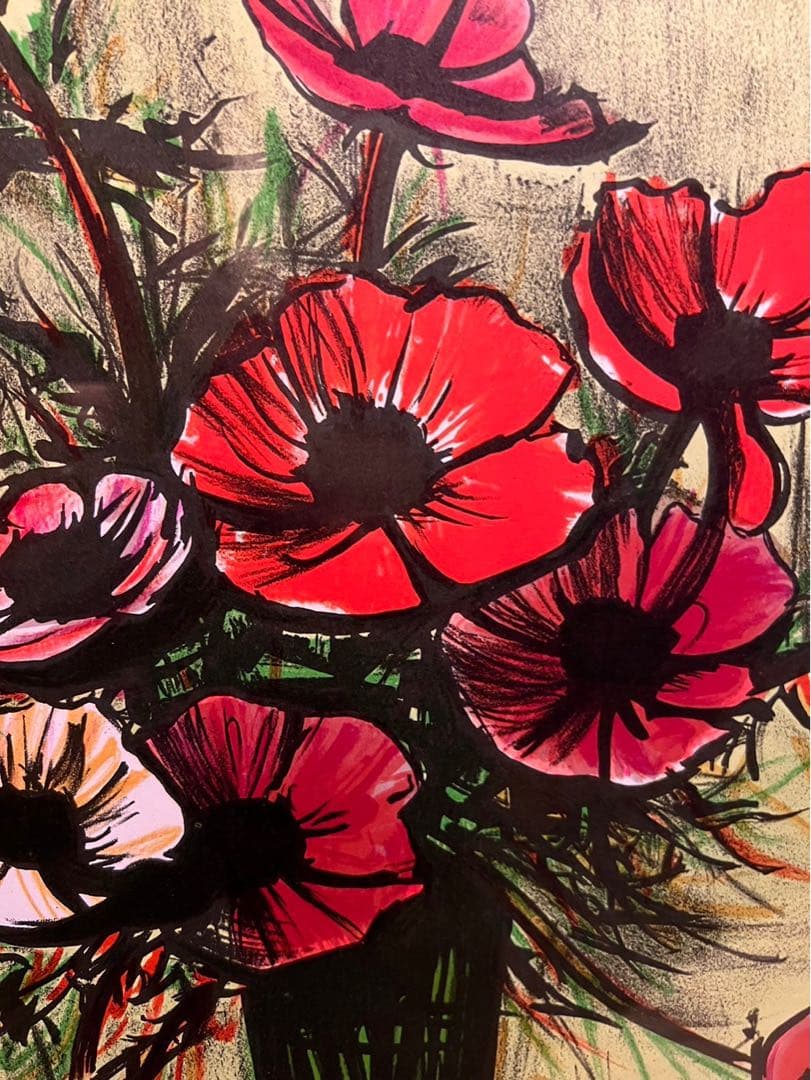 jordan23＊ベルナール・ビュッフェ アネモネ 額縁 アートインテリア