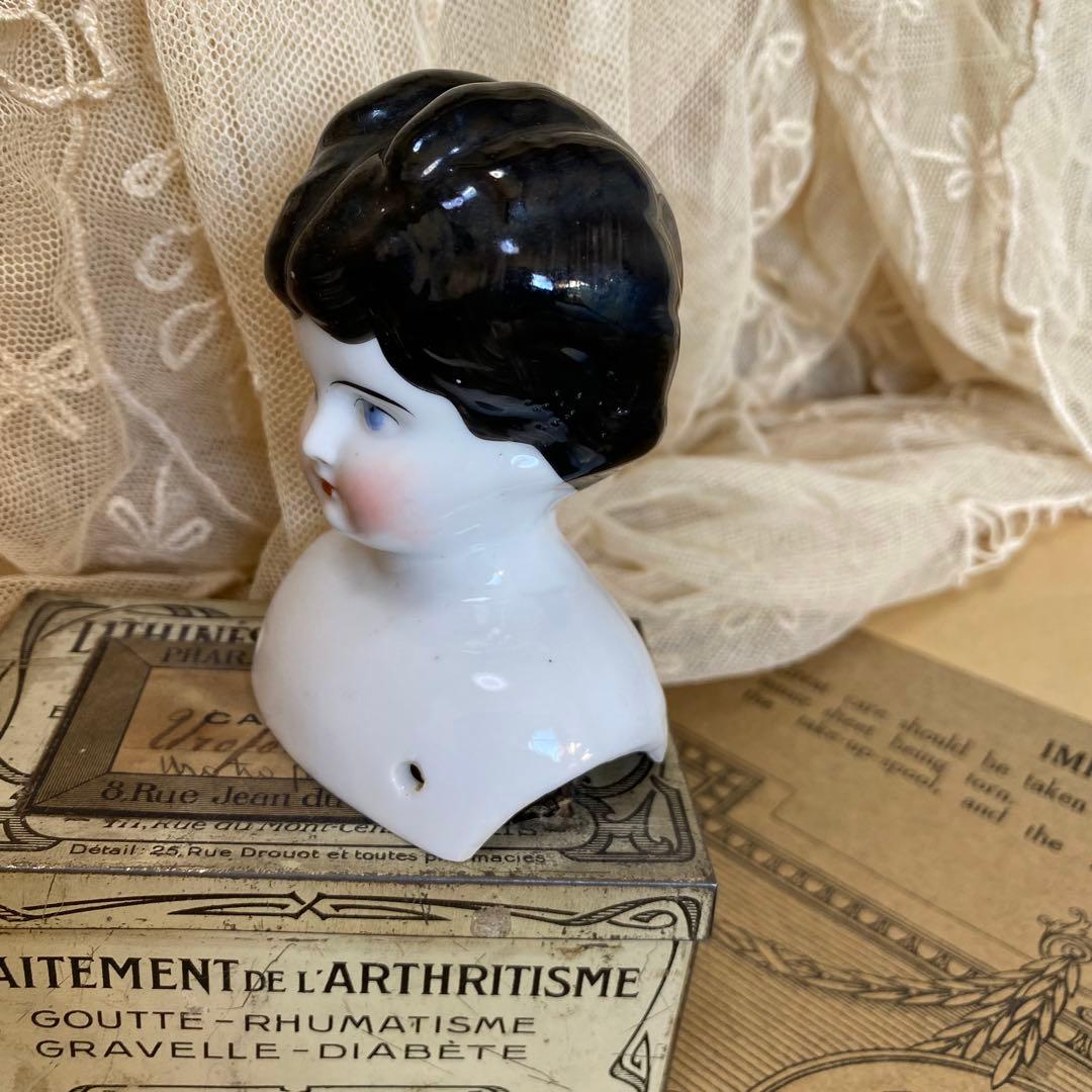 ドイツアンティーク チャイナヘッドドール ヘッドのみ