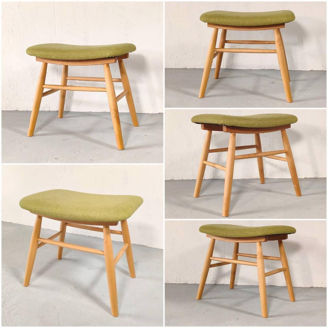 美品 モモナチュラル スツールのみ　無垢　アルダー材