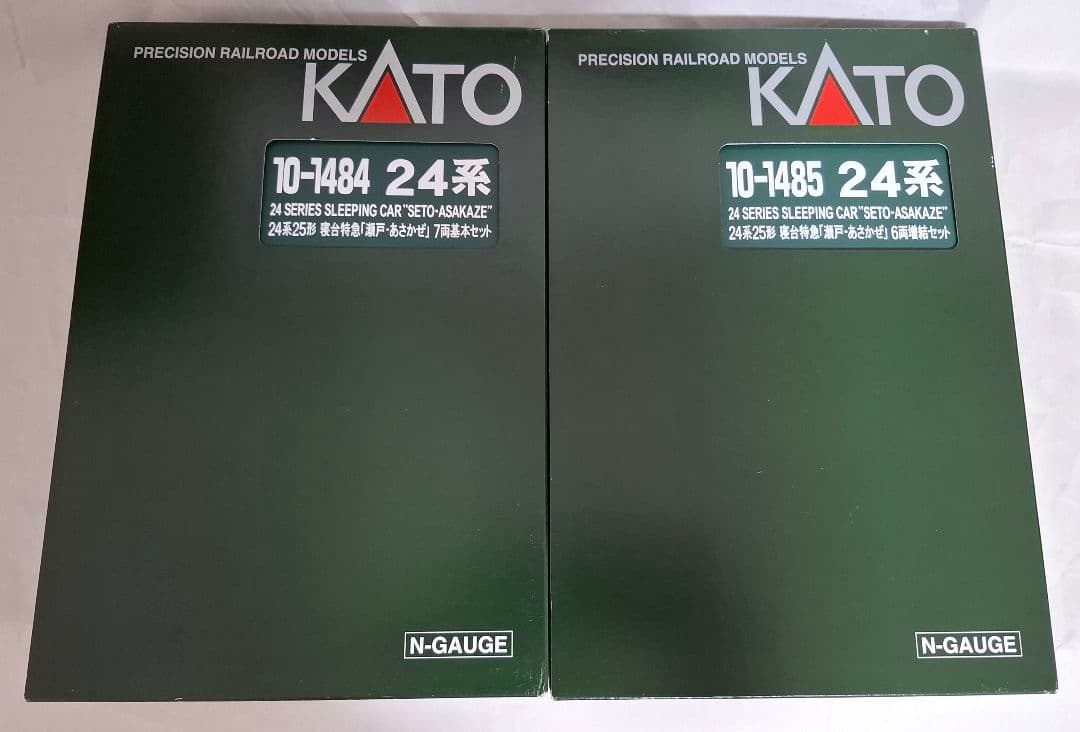 KATO 24系寝台車 Nゲージ 瀬戸·あさかぜ10-1484/10-1485