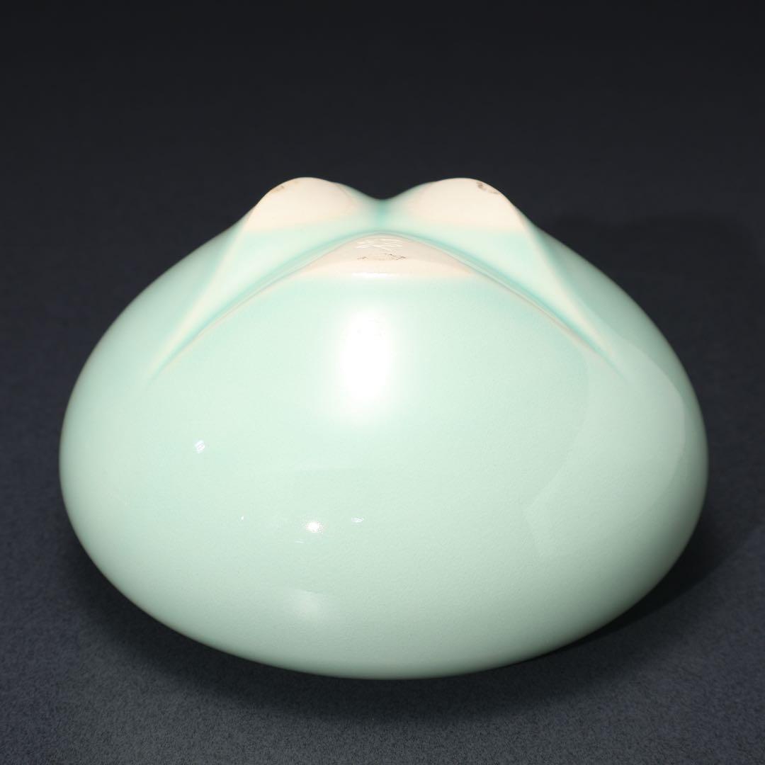 青磁香炉　三枝惣太郎　共箱　香道具　R1522ダN3