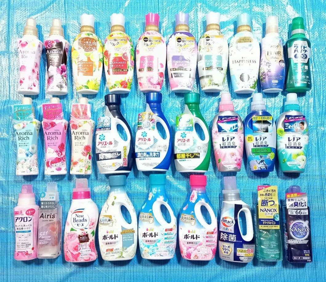 【１セット限定‼️】洗濯洗剤・柔軟剤 ボールド・アリエール・レノアパピネス