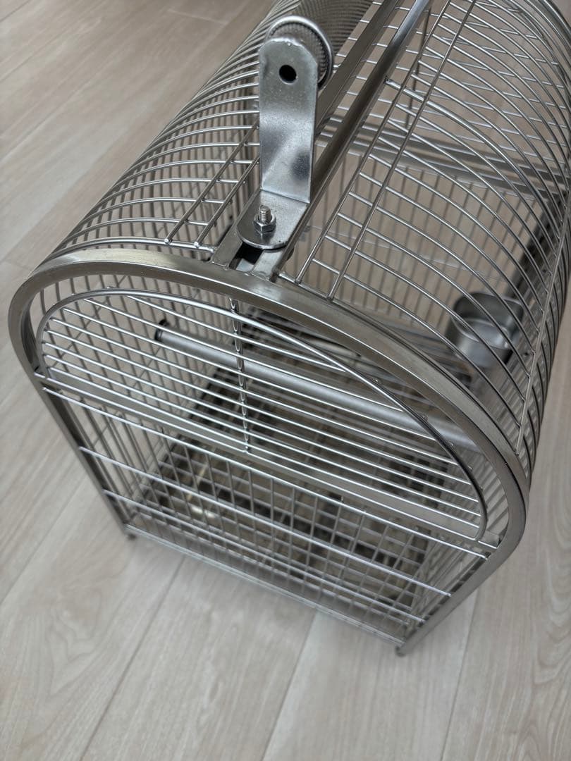 ステンレス製　中型大型インコ用　鳥かご　ケージ