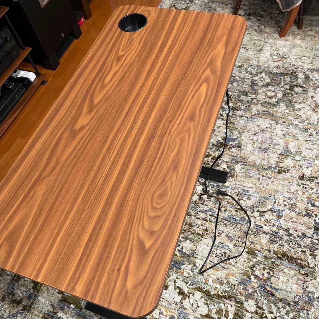 昇降式デスク USBコンセント付き