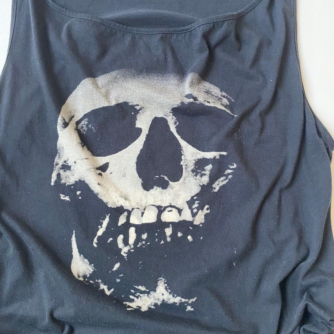 ヒステリックグラマー　スカルベリー　タンクトップ　ストロベリー　スカル　絞り紐