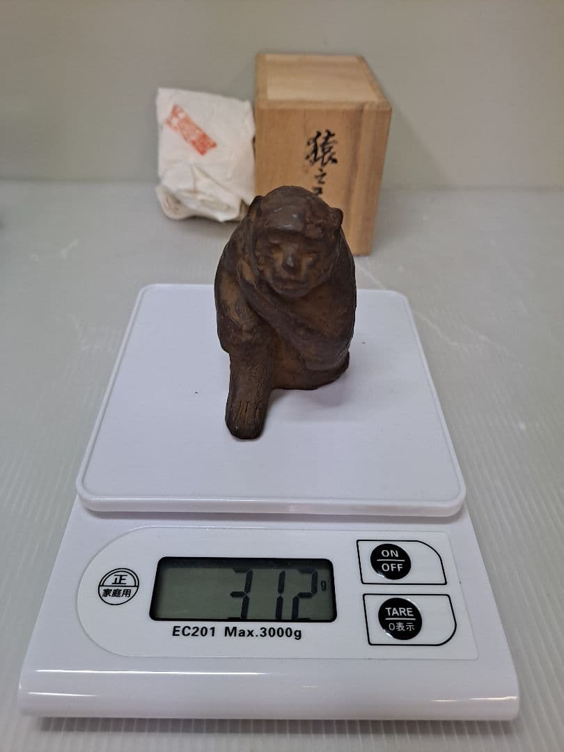 猿 ブロンズ象 作家物 銅製 オブジェ 置物 アンティーク