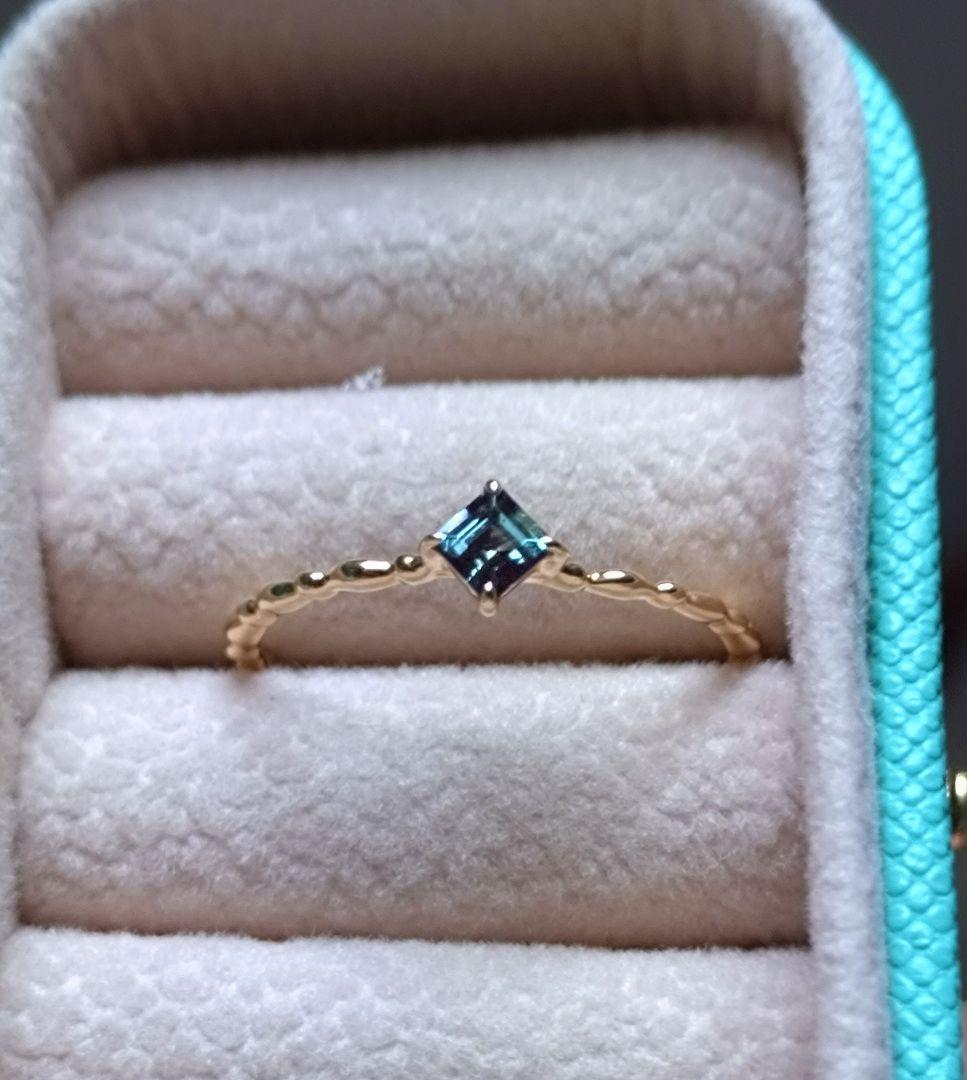 アレキサンドライト K18リング 13号