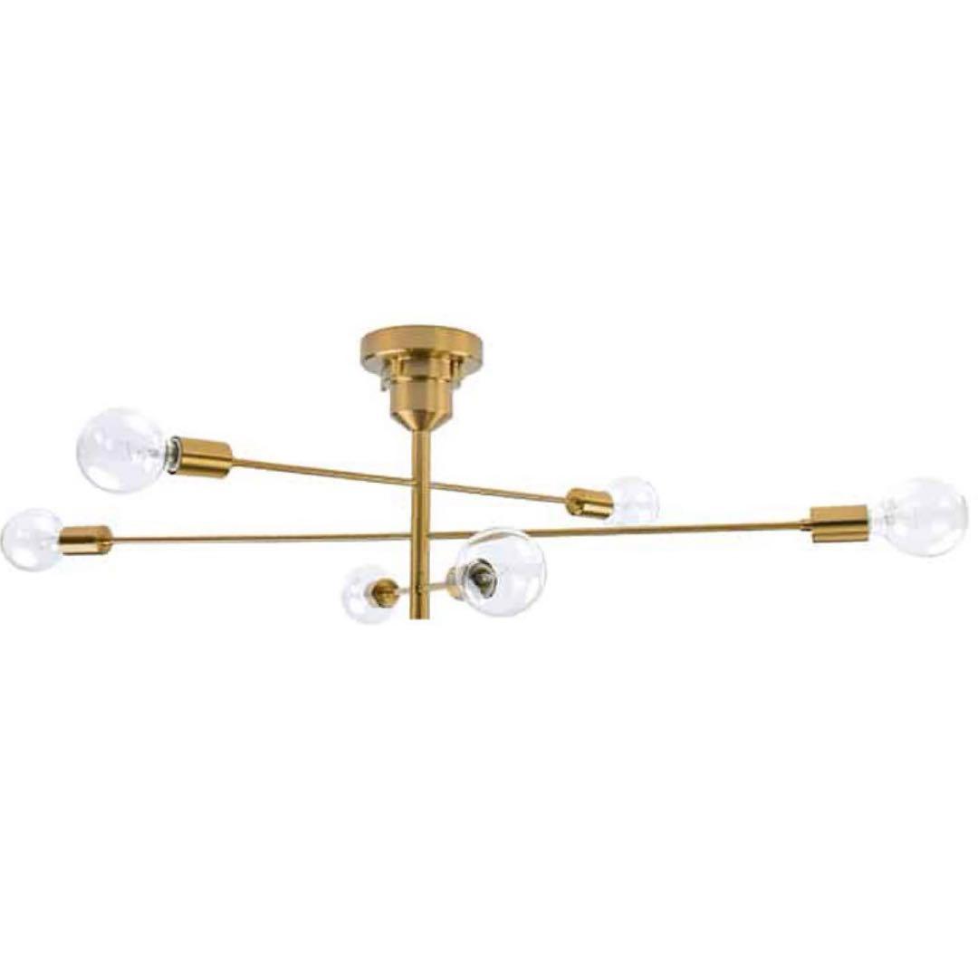 美品 Astre unico別注カラー ゴールド シーリングライト