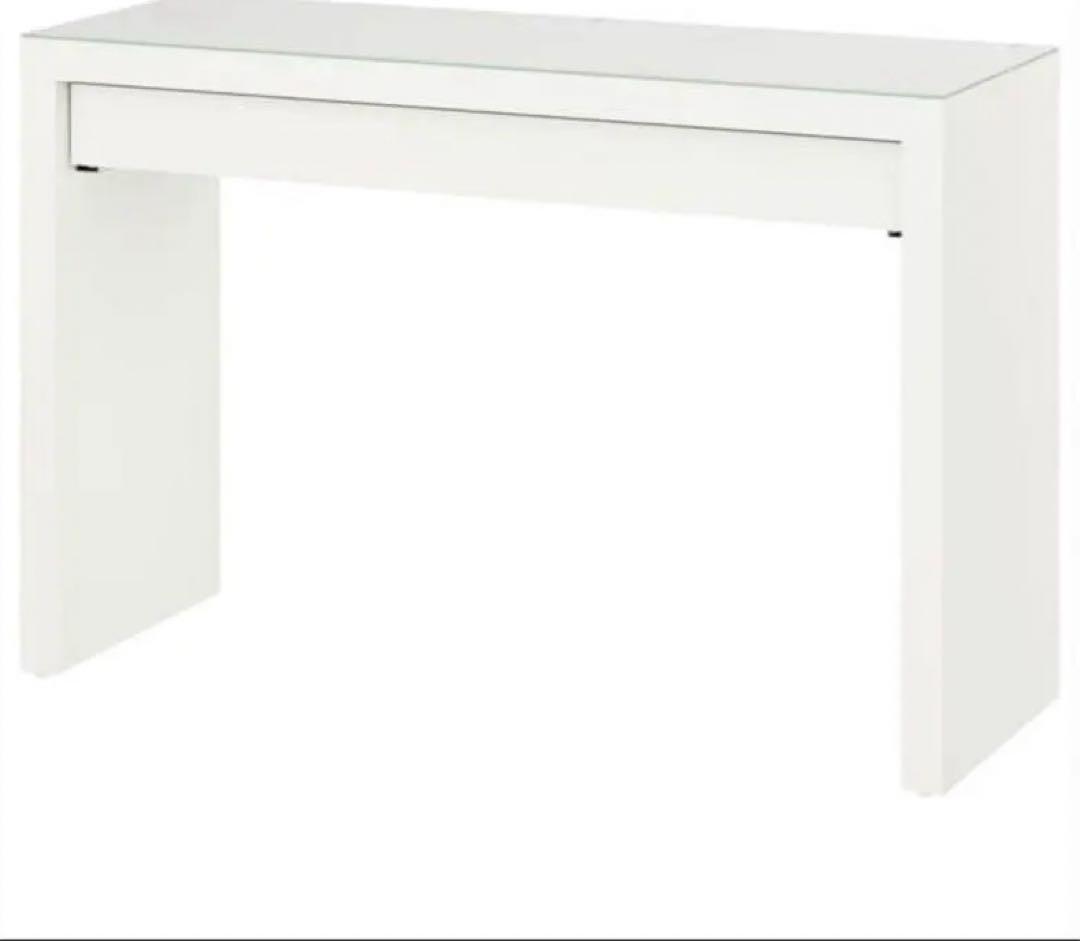 IKEA イケア 机 デスク ドレッサー ホワイト 引き出し マルム　MALM