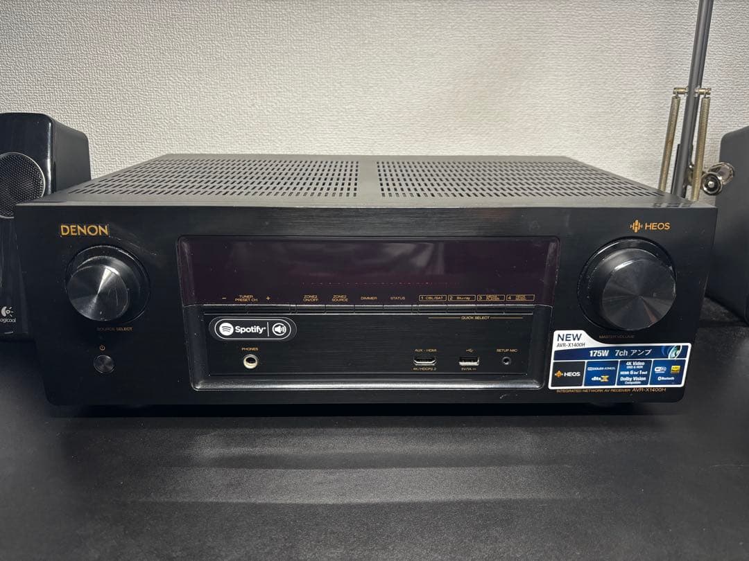 [ジャンク品] DENON AVR-X1400H AVアンプ 4K 60p 対応