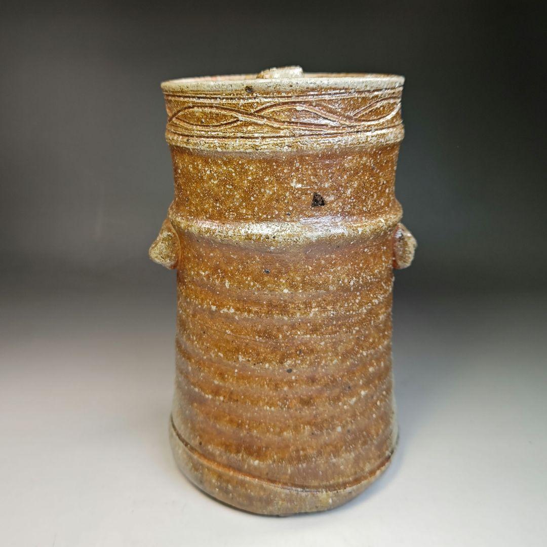 イ414 水指『杉本忠（瑞峯）作』『信楽　細水指　共箱』茶道具