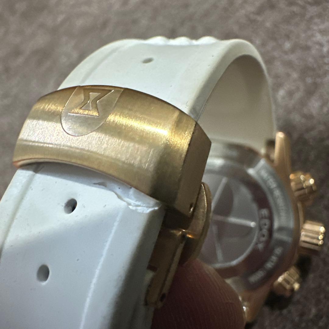 EDOX クロノオフショア1 ホワイト/ブルー/ゴールド