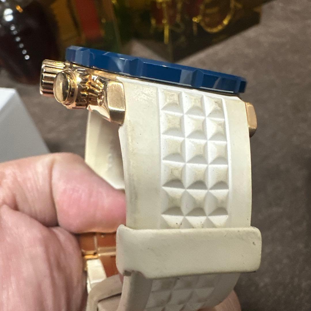 EDOX クロノオフショア1 ホワイト/ブルー/ゴールド