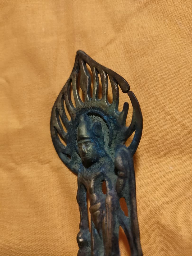 観音立像　古銅　統一新羅　北魏　朝鮮美術　中国美術　骨董アンティーク