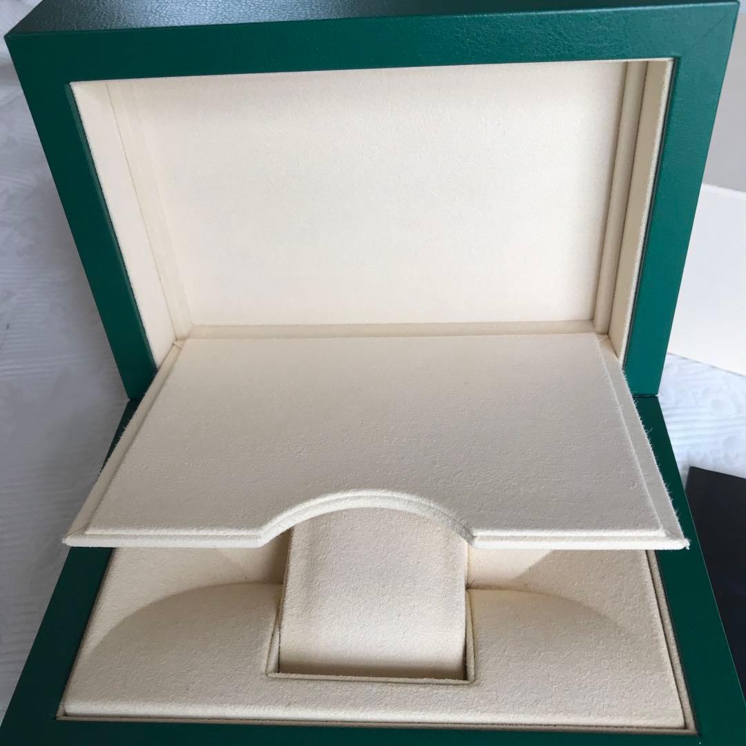 美品ROLEX 時計ケース緑色レザーケース　ショッパーカタログ