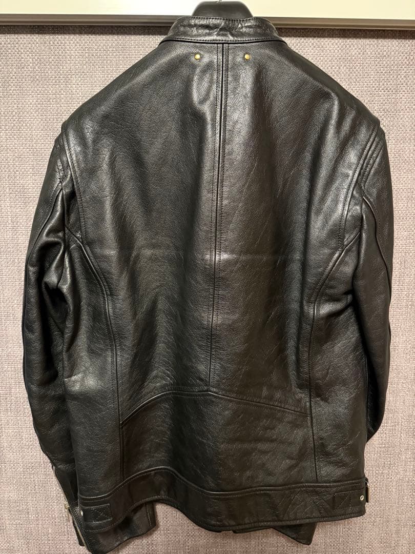 Paul Smith ポールスミス レザージャケット ライダース シングル 黒