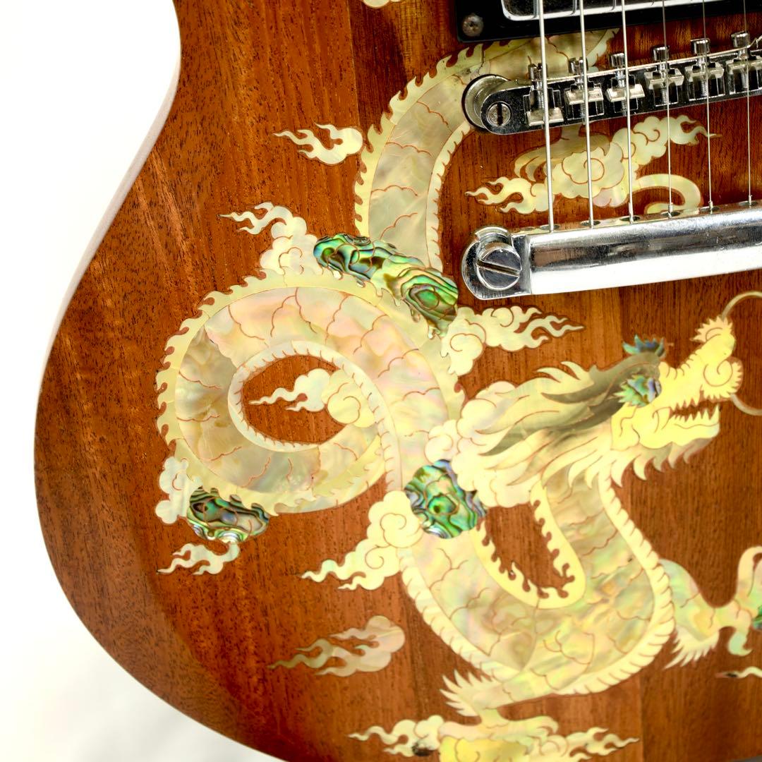 SGスタイル エレキギター　ドラゴンインレイ
