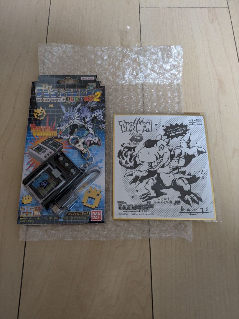 デジモン　カラー　version 2　オリジナルブラック　サイン色紙付