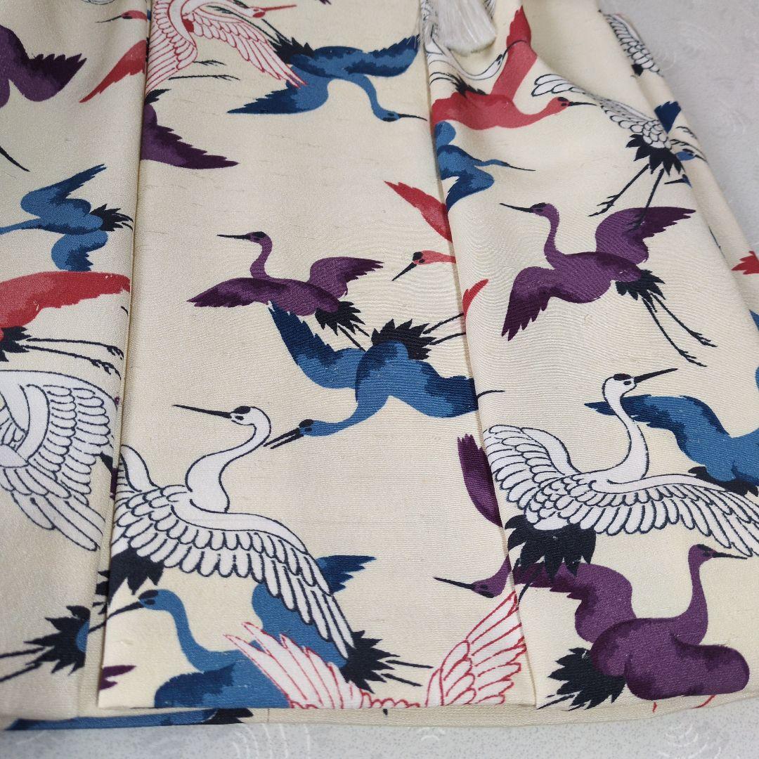 七五三３歳正絹手縫いの被布（巾着付き）中綿無し