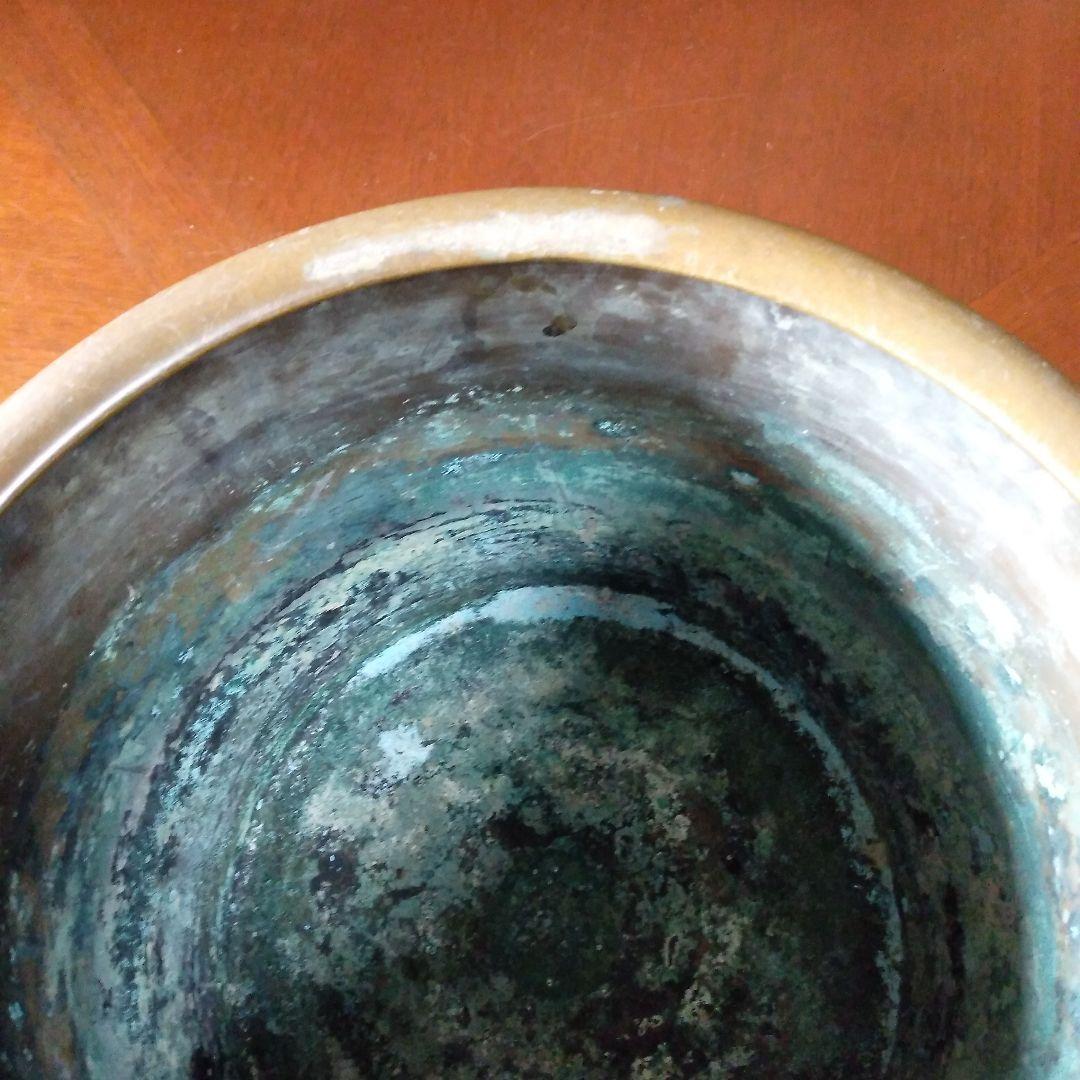 銅製　火鉢　昭和初期　アンティーク　骨董品　昭和レトロ