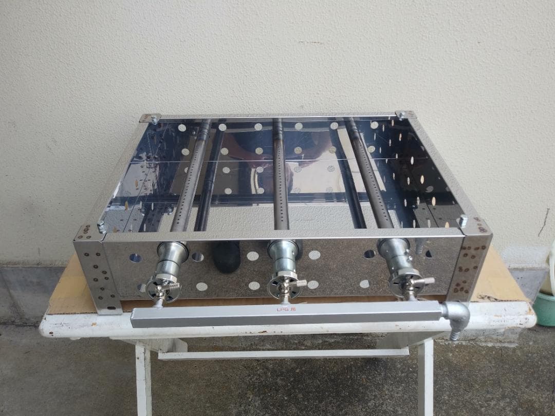 未使用品 便利な取手付 鉄板焼き グリラー お好み広島焼きそば ガスグリドル