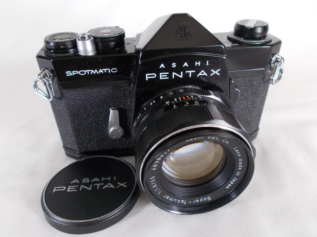 フィルムカメラ 整備済 完動品　 Pentax SP + f/1.8　P217