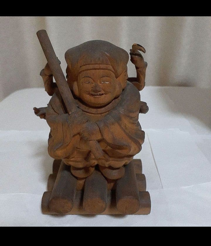 開運出世【三面大黒天像】現世利益　仏像　神像　厨子