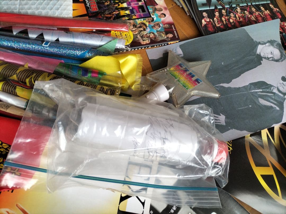 【レアATSUSHIサイン】EXILE グッズセット フラッグ 冊子サインボトル