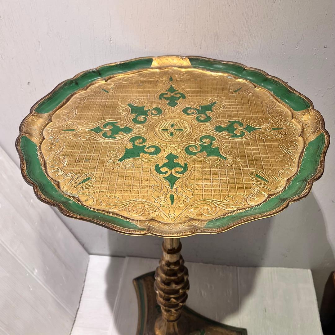 イタリア　フィレンツェ　フローレンタイン・サイドテーブル　一点もの