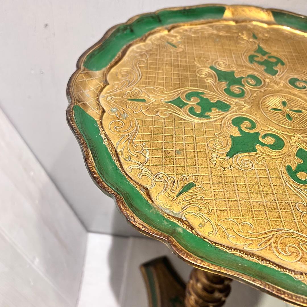 イタリア　フィレンツェ　フローレンタイン・サイドテーブル　一点もの