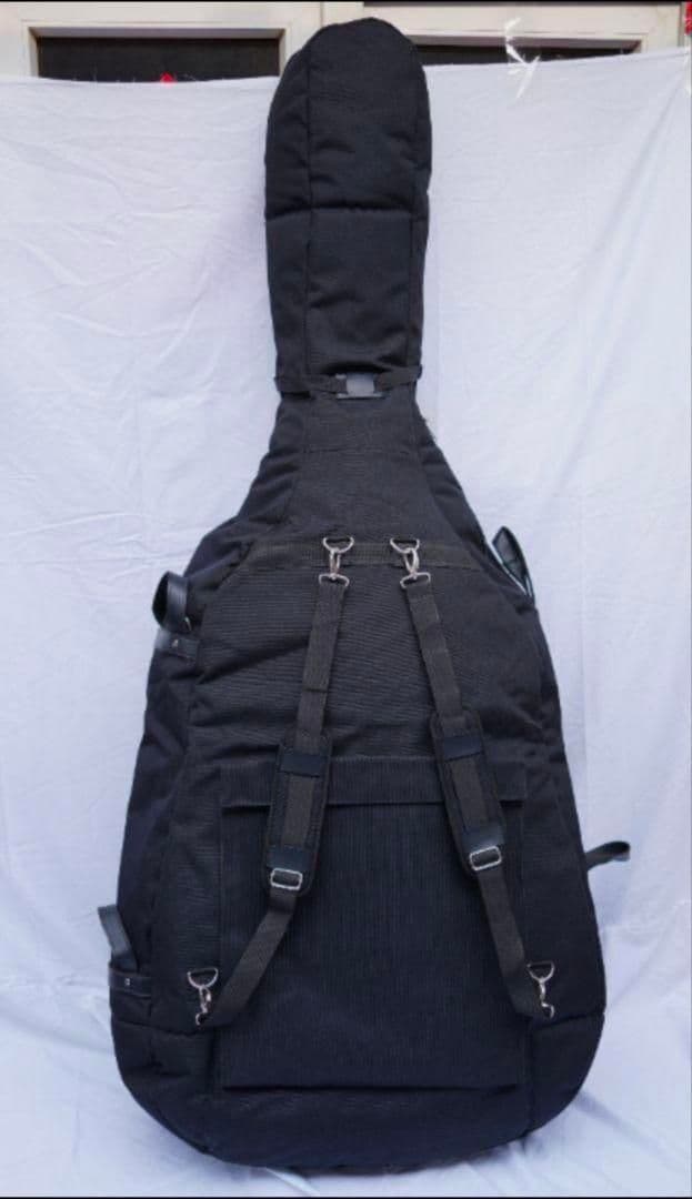 コントラバスバッグ 厚手 ブラック 4/4サイズ