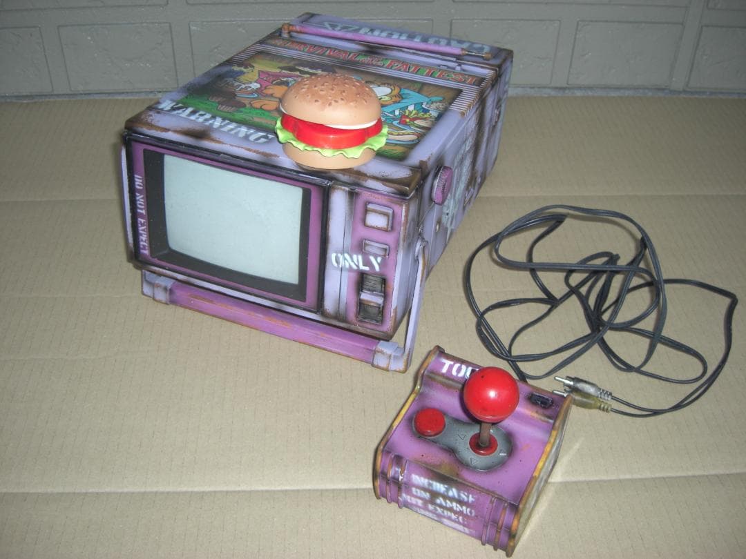 ナショナルパナカラ― レトロ感 リメイクカスタム ポータブルTV ゲーム 昭和