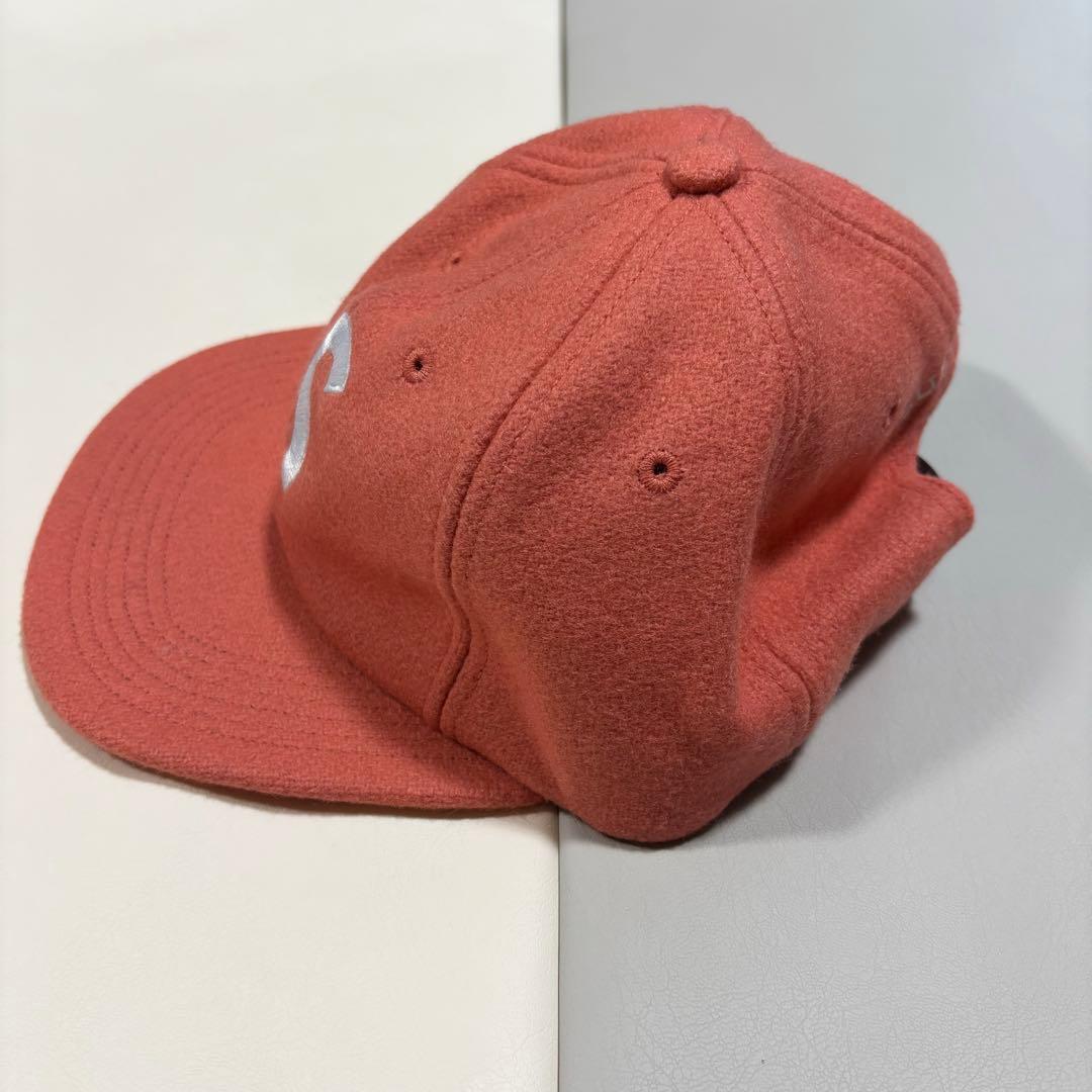 あ*だ様 supreme sロゴ キャップ　帽子　ウール　ダークピンク　ビーニー