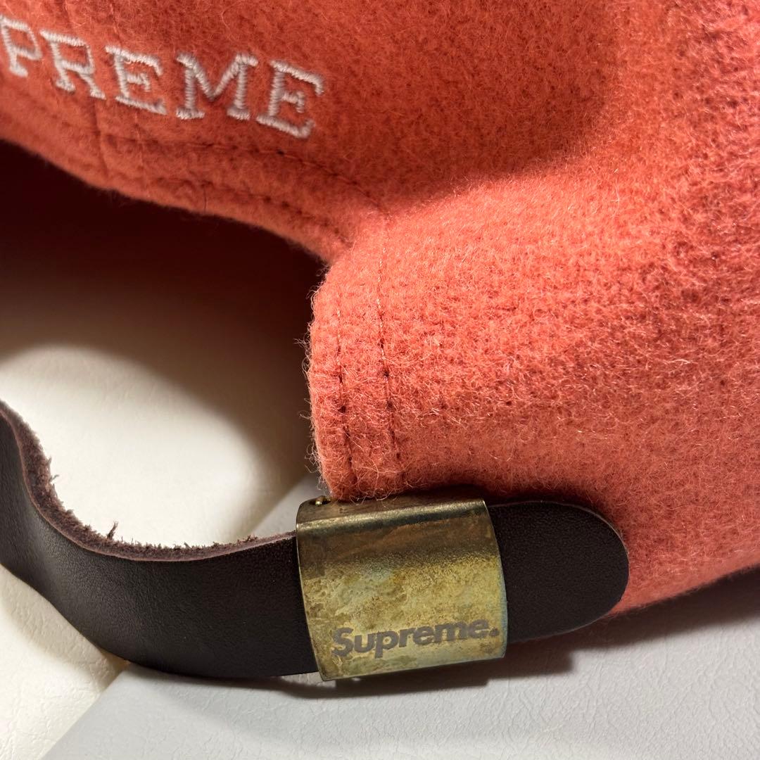 あ*だ様 supreme sロゴ キャップ　帽子　ウール　ダークピンク　ビーニー