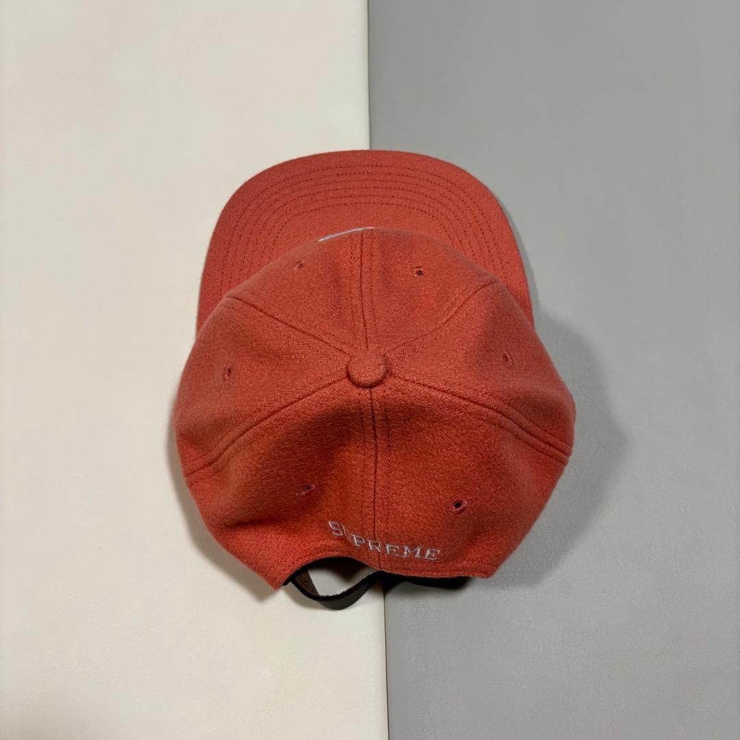 あ*だ様 supreme sロゴ キャップ　帽子　ウール　ダークピンク　ビーニー