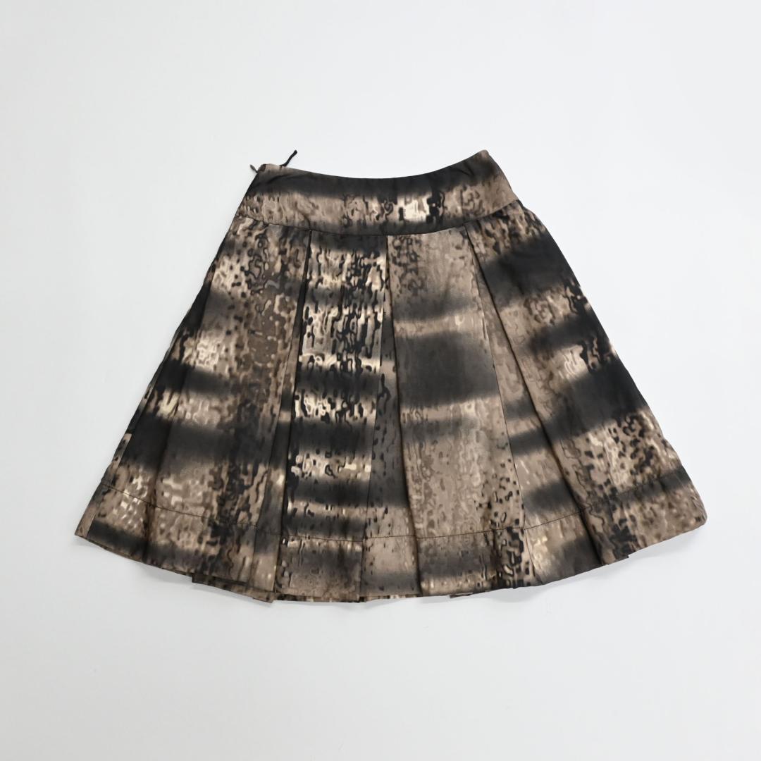 ■ 46407★年 PRADA プラダ 38 スカート ブラウン×マルチ