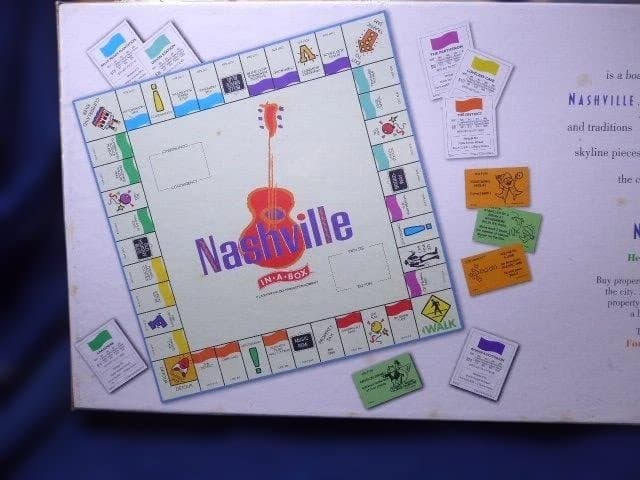 英語版　新品未開封の貴重な「ナッシュビル」モノポリースタイルのボードゲーム﻿