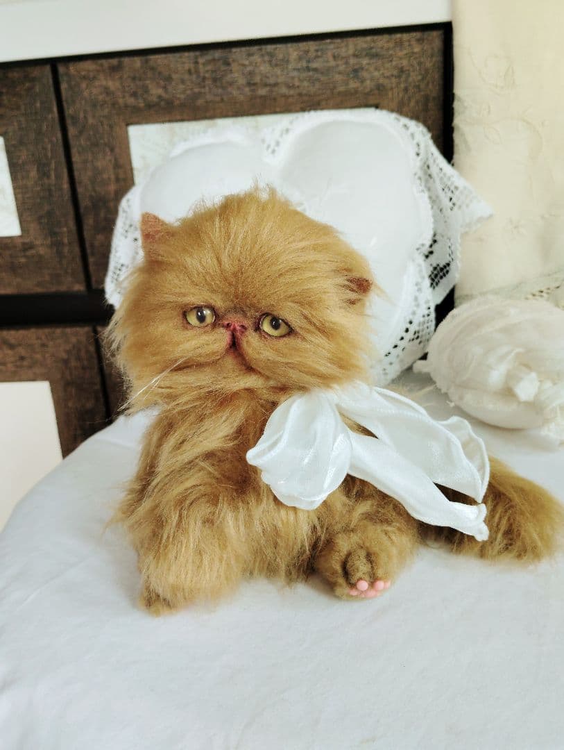 ちょっぴりお姉ちゃん♡エキゾチックロングヘア子猫ちゃん♡アートドール♡ぬいぐるみ