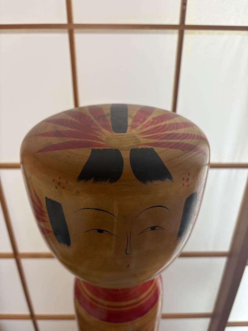 伝統的なこけし巨大人形 約87cm 石山 和夫 作　吉幾三