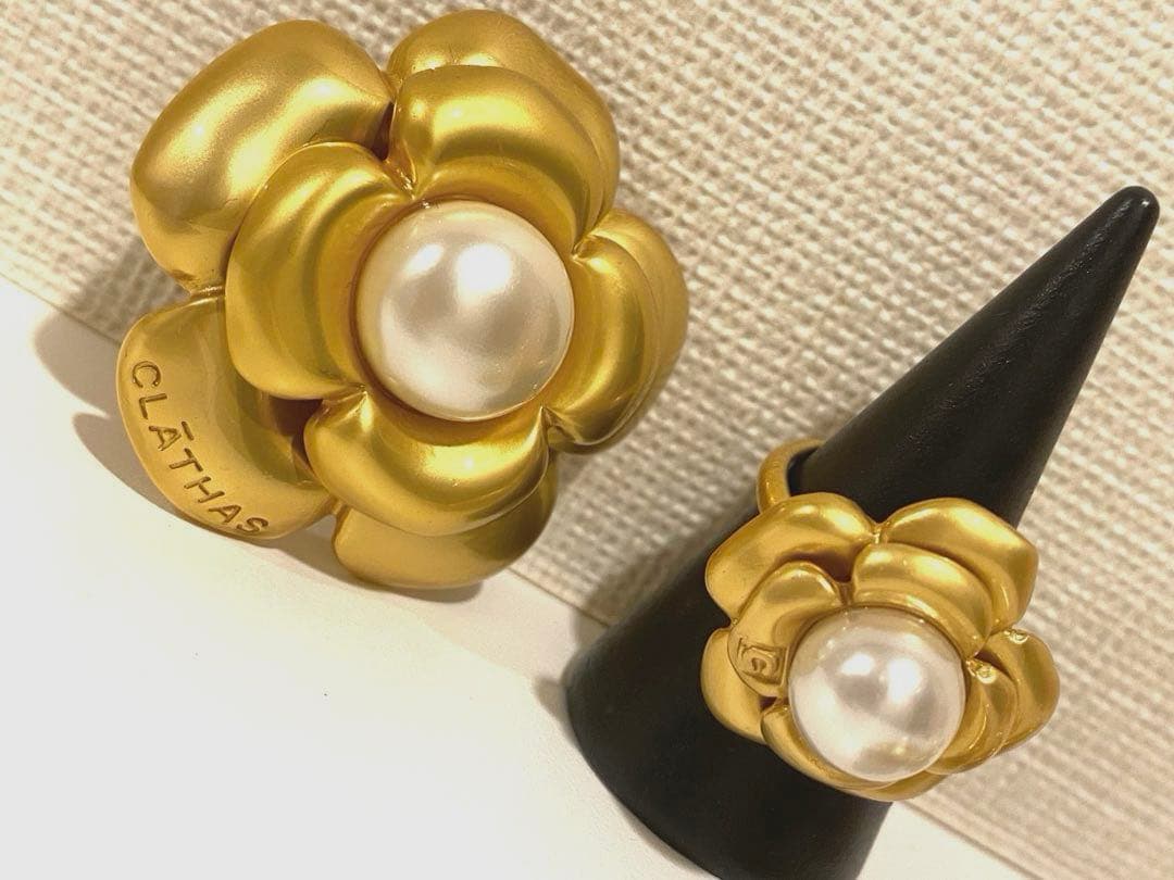 未使用 クレイサス パール イヤリング ブローチ リング セット 限定品