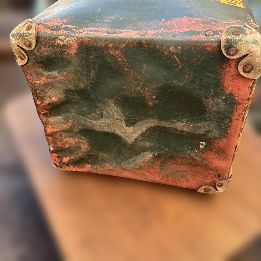 昭和レトロ　ぼて箱　ライオン歯磨　希少　ボテ箱　道具入れ　ビンテージ