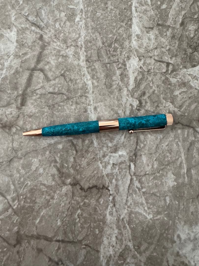 伊東屋　ロメオ ROMEO No.3 ボールペン 細軸 斑紋ガス青銅色